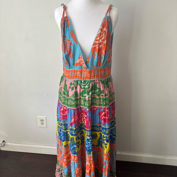 FARM Rio Dresses & Skirts - FARM Rio Vibrant Floral Maxi Dress